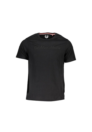 Gianmarco Venturi Black Cotton Men's T-Shirt - XL
