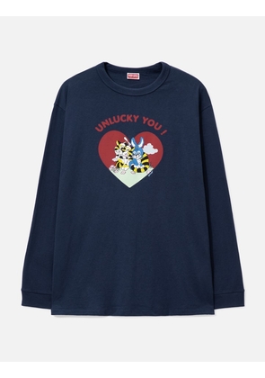 'KENZO Cartoon' Outlined Relax Long Sleeve T-Shirt