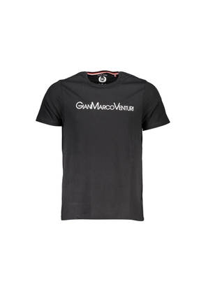 Gianmarco Venturi Black Cotton T-Shirt - L