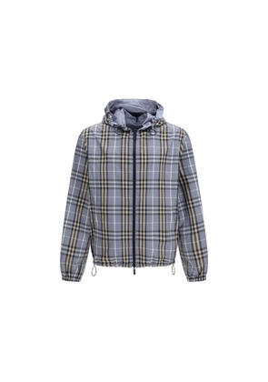 Burberry Blue Polyester Coat - M