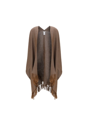 Brunello Cucinelli Brown Linen Coat - One Size