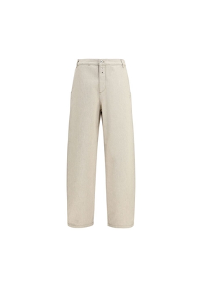 Jacquemus Beige Cotton Casual Pants - W30