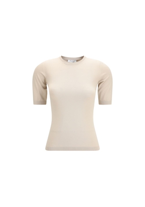 Max Mara Beige Viscose T-Shirt - L