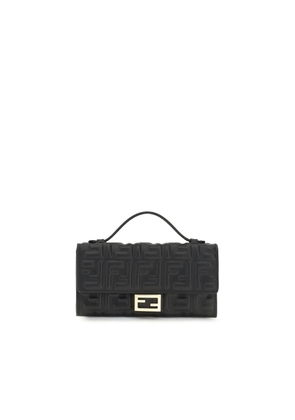 Fendi Black Lamb Ovis Aries Aries Shoulder Bag