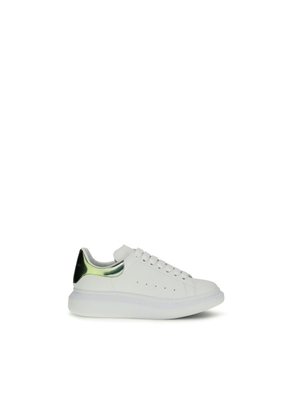 Alexander McQueen White Calf Leather Bos Taurus Platform Sneakers - EU39/US6