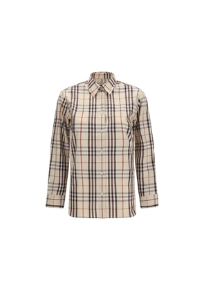 Burberry Beige Cotton Pattern Shirt - 10