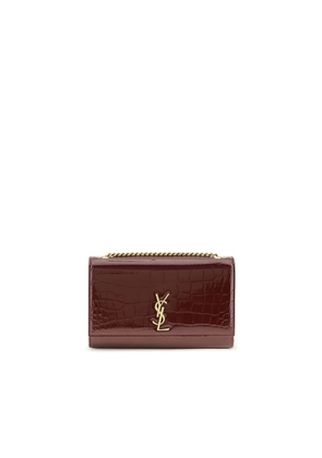 Saint Laurent Bordeaux Calf Leather Bos Taurus Shoulder Bag