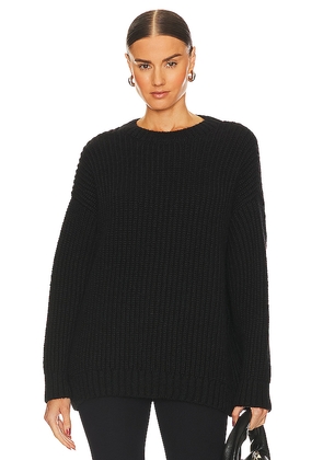 ANINE BING Sydney Crew Sweater in Black. Size M. Also in L.