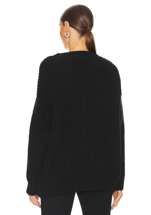 ANINE BING Sydney Crew Sweater in Black. Size M. Also in L.