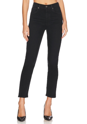 AGOLDE Riley Long Straight Jeans in Black. Size 25. Also in 34.