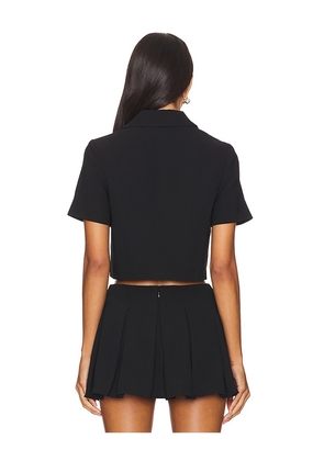 Amanda Uprichard Josie Top in Black. Size L. Also in M, S, XS.