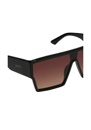 DIFF EYEWEAR Electra Sunglasses in Black.