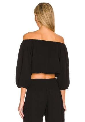 Bobi Off the Shoulder Top in Black. Size XL. Also in S, L.