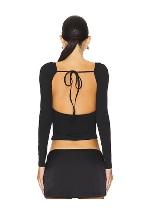 ALL THE WAYS Rocco Cut Out Top in Black. Size M. Also in XL.
