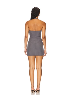ALL THE WAYS Maxinne Mini Dress in Grey. Size S. Also in XL.
