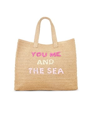 BTB Los Angeles You Me And The Sea Tote in Tan.
