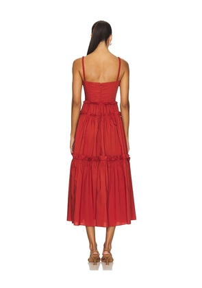 AKNVAS Rach Dress in Brick. Size 6. Also in 8.