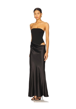 ALL THE WAYS Carrie Maxi Dress in Black. Size M. Also in XXS, XS, S, L, XL.