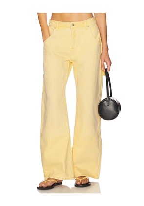 EB Denim Enzo Double Knee Carpenter Jeans in Lemon. Size 23. Also in 28, 29.