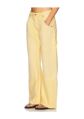EB Denim Enzo Double Knee Carpenter Jeans in Lemon. Size 23. Also in 26.