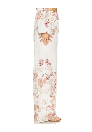 HEMANT AND NANDITA Pull On Pant in White. Size S. Also in L, XL, XS.