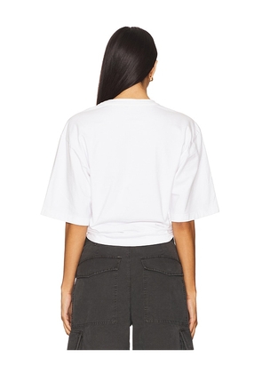 AGOLDE Shari Tee in White in White. Size M. Also in XS, S, L.