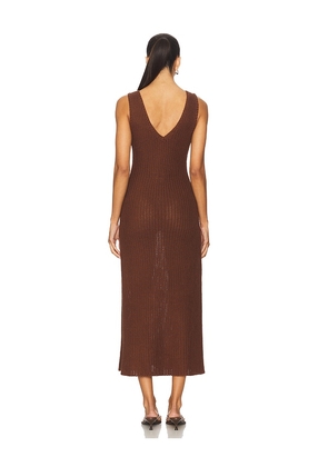 ASTR the Label Ainhoa Sweater Dress in Brown. Size L. Also in XS, S, M.