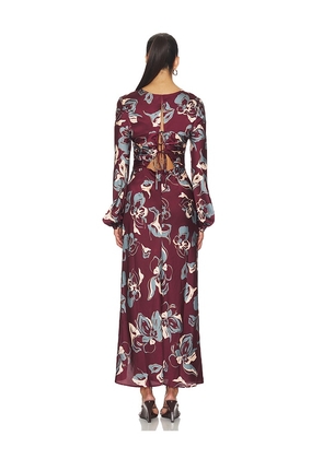 ASTR the Label Elyse Dress in Wine. Size XS. Also in XL.