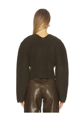 Cult Gaia Mayalu Cardigan in Brown. Size L. Also in S, XL.