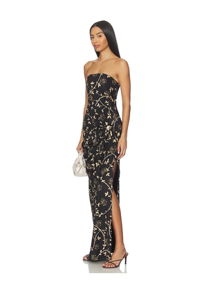 Agua Bendita x REVOLVE Melina Midi Dress in Black. Size M. Also in XS, L, XL.