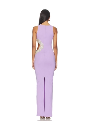 Bronx and Banco Camila Cutout Maxi Dress in Purple. Size M. Also in L, S, XL, XS.