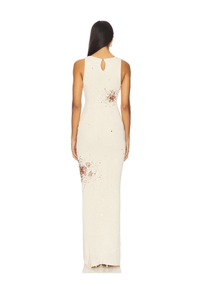 ASTA RESORT Natalia Hand Embroidered Dress in Ivory. Size S. Also in XS.