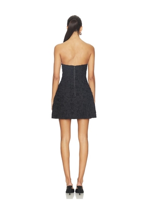 Bardot Karoline Textured Mini Dress in Black. Size 12. Also in 4, 2, 6, 8, 10.