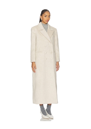 AEXAE Wool Oversized Blazer Coat in Beige. Size M. Also in XS, S, L.