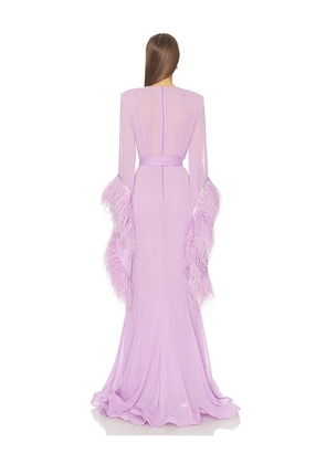 Bronx and Banco Geisha V-neck Maxi Dress in Lavender. Size XS. Also in S, M.