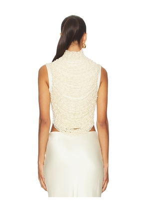 Cult Gaia Taraji Sleeveless Top in Beige. Size L. Also in XS.