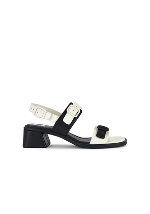 Camper Kora Sandal in Black,White. Size 36. Also in 37, 38, 39, 40, 41.