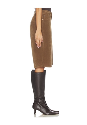 Apparis Ren Sans Suede Bermuda in Brown. Size XS. Also in S, M.