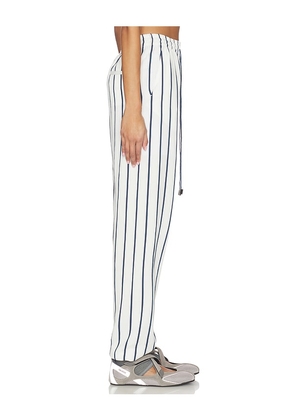 THE ATTICO Striped Pant in White,Blue. Size 38. Also in 36, 42.