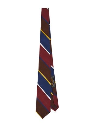 Beams Plus Regimental Preppy Stripe in Burgandy,Navy.