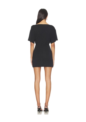 EB Denim Madeo Cowl Neck Dress in Black. Size L. Also in XS, S, M.