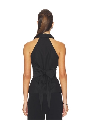 ALL THE WAYS Evie Button Up Top in Black. Size L. Also in XL.