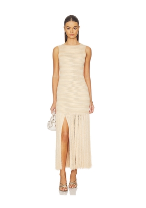 DEVON WINDSOR Leiza Dress in Metallic Gold. Size L. Also in M, S, XL, XS.