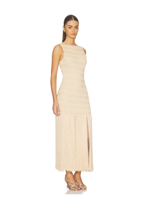 DEVON WINDSOR Leiza Dress in Metallic Gold. Size L. Also in M, S, XL, XS.