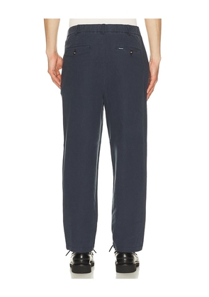 Barbour Cotton Linen Relaxed Trousers in Blue. Size 30. Also in 32, 34, 36.