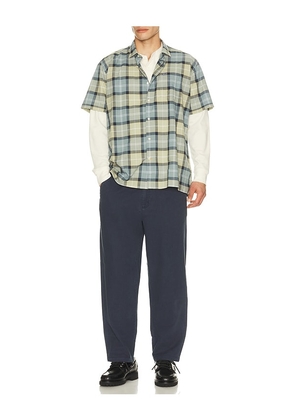 Barbour Gordon Summer Fit Shirt in Green,Blue. Size L. Also in M, S.