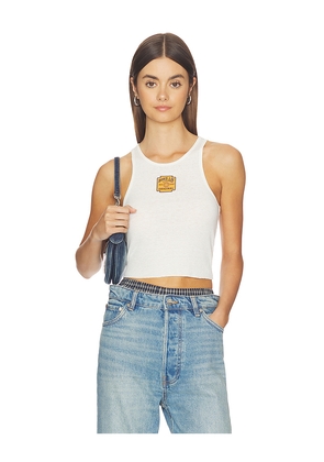 Boys Lie Boys Lie Men Don't Original Beegee Tank Top in White. Size M/L. Also in XL/XXL, XS/S.