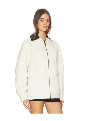 ANINE BING Holden Jacket in Cream. Size L. Also in M, S, XS.