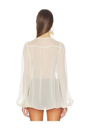 Bardot Ashton Sheer Blouse in Beige. Size 10. Also in 2, 4, 6, 8.