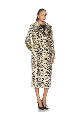 House of Harlow 1960 x REVOLVE Perry Faux Fur Coat in Brown. Size S. Also in XXS, XS.